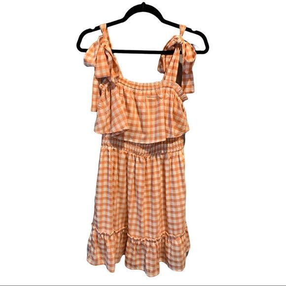 Gingham MIDI Dress    - Picture 2 of 3